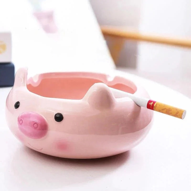 AniMood – Playful Cartoon Animal Ashtray for Home Decor