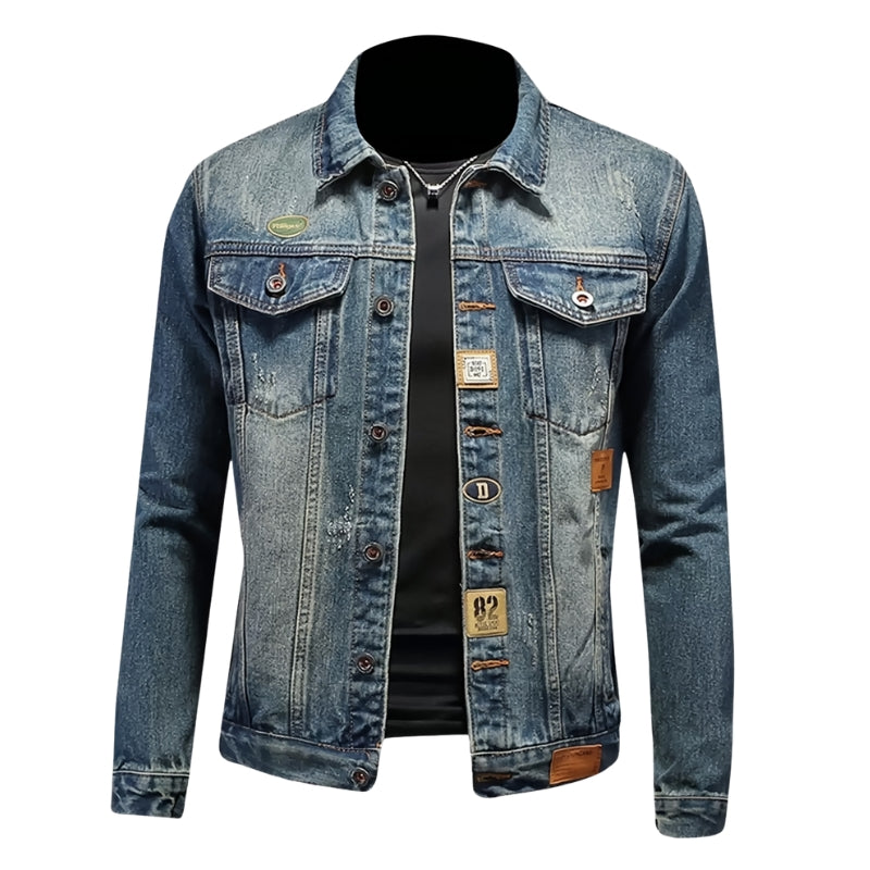 Isidor – Jas met lange mouwen, klassieke kraag en zakken Velani