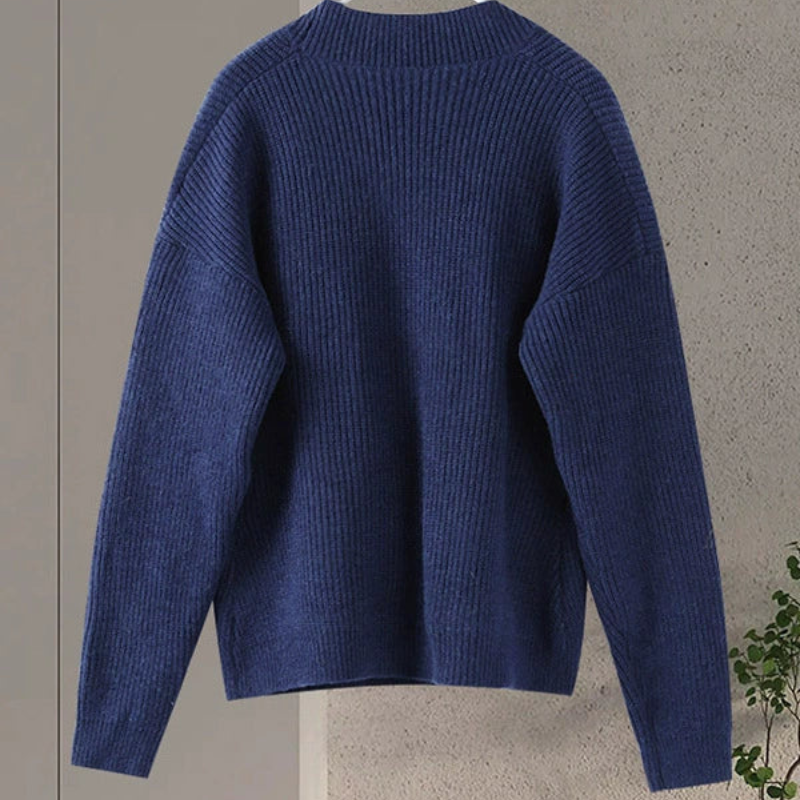 Lunara – Wikkelstijl trui met V-hals en lange mouwen Velani