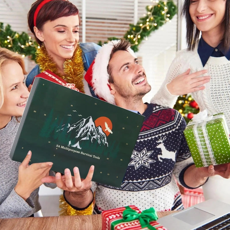 SurvivorFun – Aftelkalender Survival Kit met Speelgoed Velani