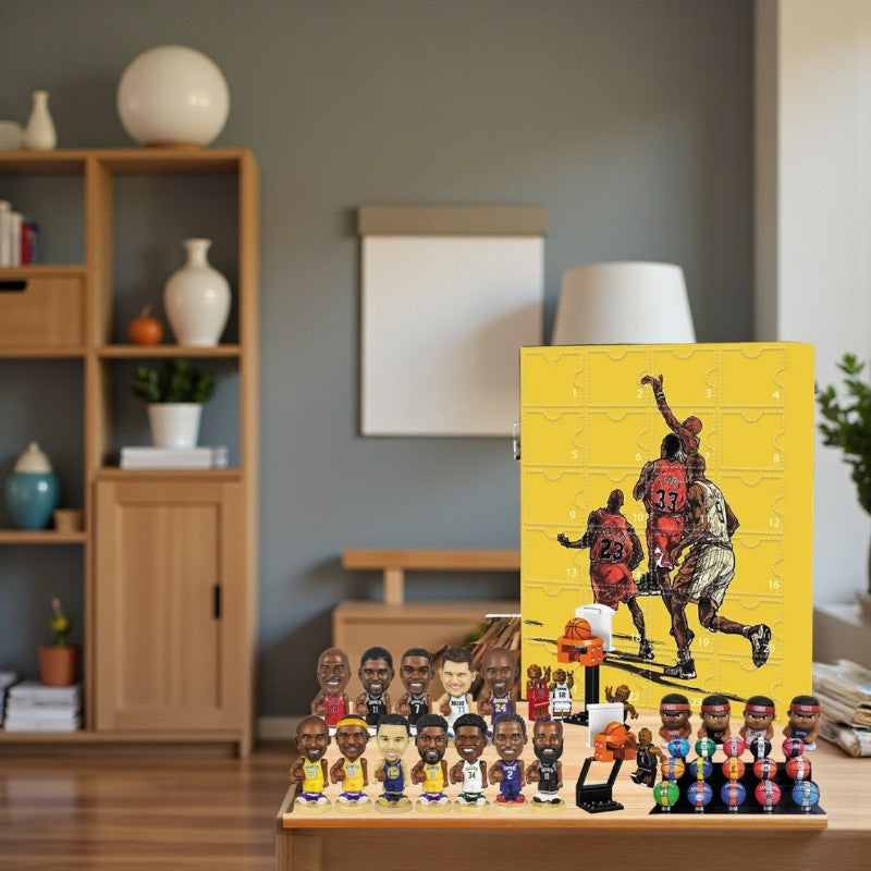 HoopStar – Basketbal 24 Daagse Cartoon Pop Adventskalender met Speelgoed Velani