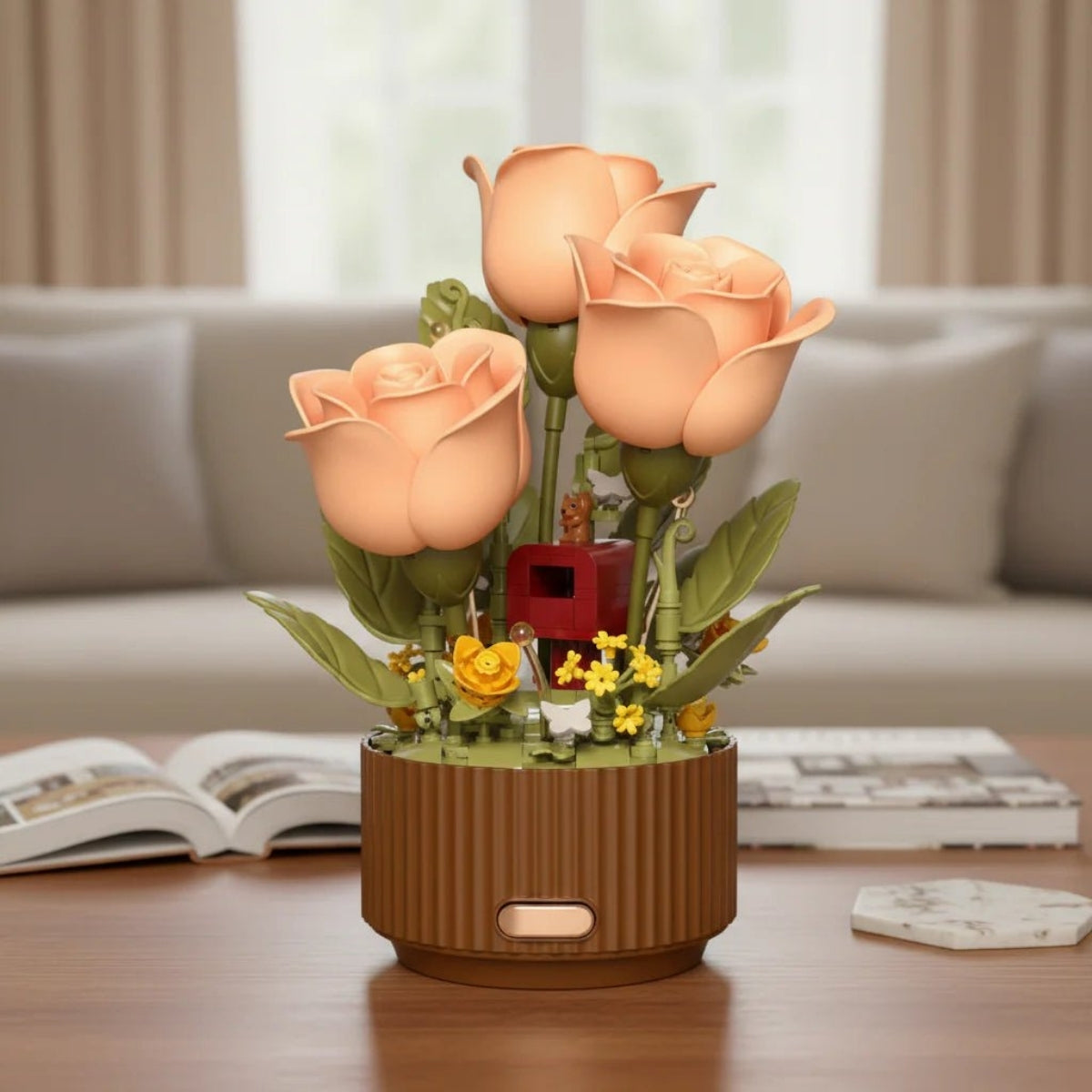 GlowBend – LED Rose Bouquet Table Lamp