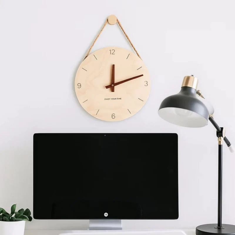 TimeHalo – Round Wall Clock Minimalist Design
