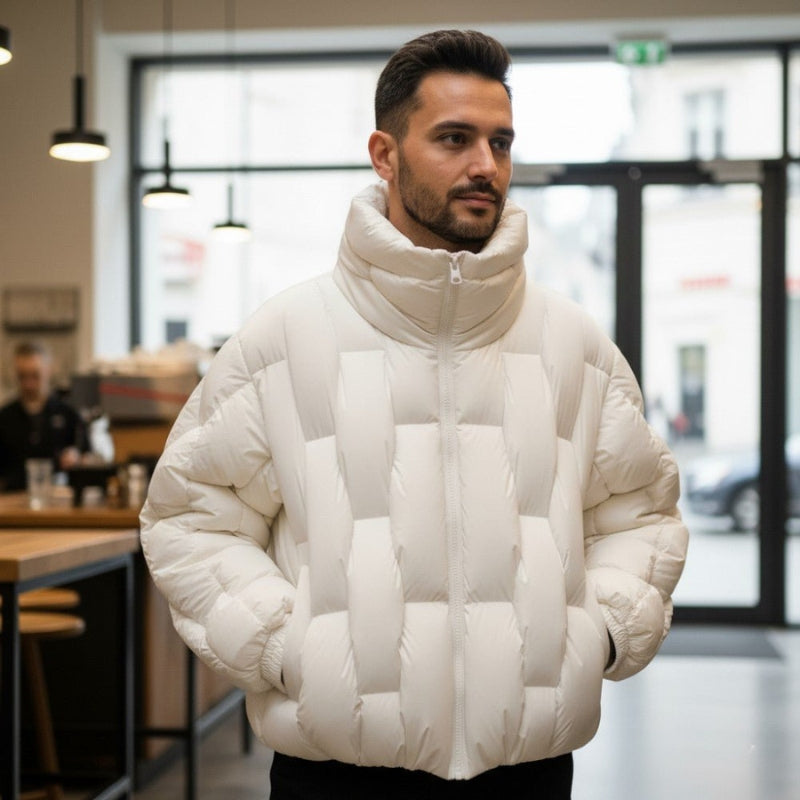 Ethan – Men's Coat with Zipper Closure