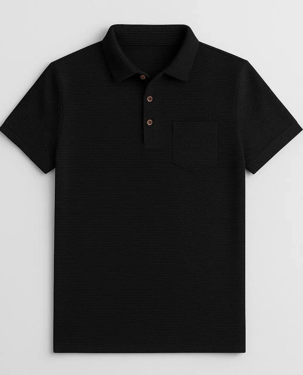 Polyester Poloshirt Met Korte Mouwen-Polos-Velani-Zwart-S-Velani