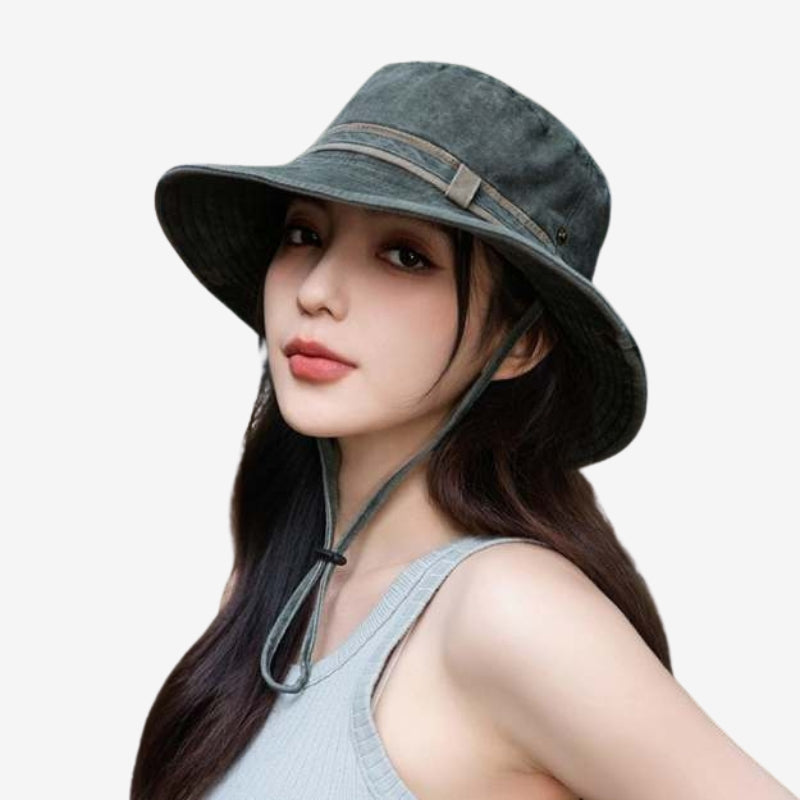 Olivia – Round Hat with Adjustable Band