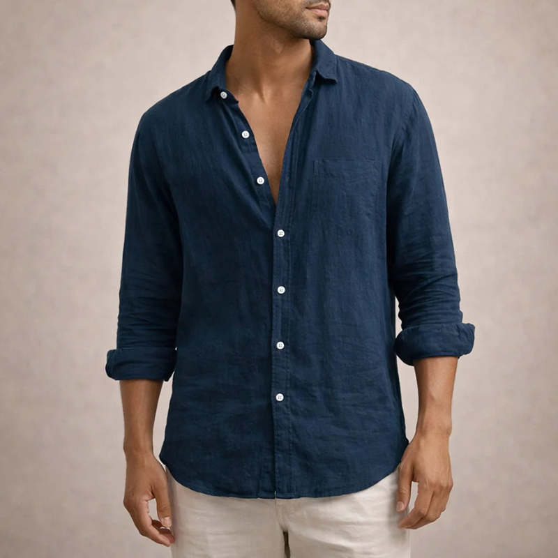 Men's Long Sleeve Button-Down Shirt