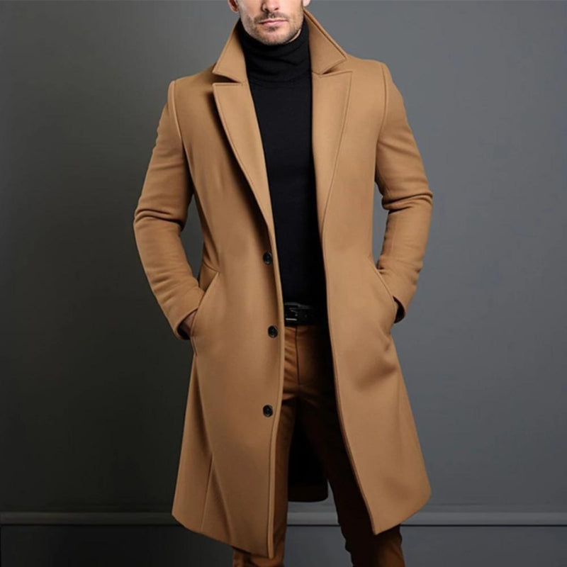 Men's Notched-Collar Trench Coat