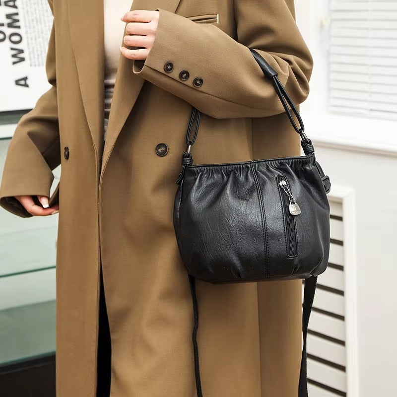 Sophie – Schoudertas met Lange Band, Handvat en Rits Velani