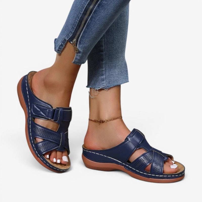 Women’s Wedge Sandals with Velcro Strap