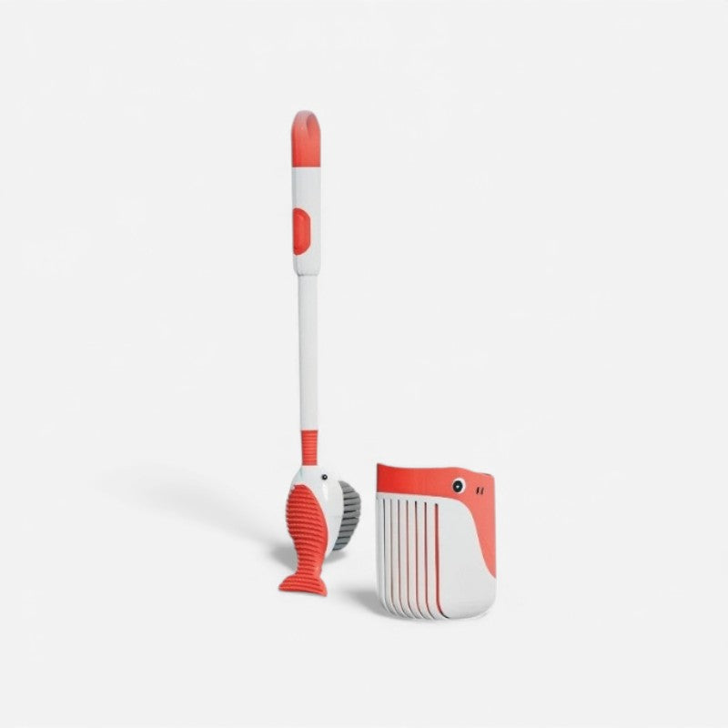 AquaHold – Wall-Mounted Brush Holder with Fish Design