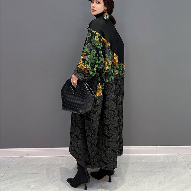 Clara – Long Sleeve Coat with Button Closure