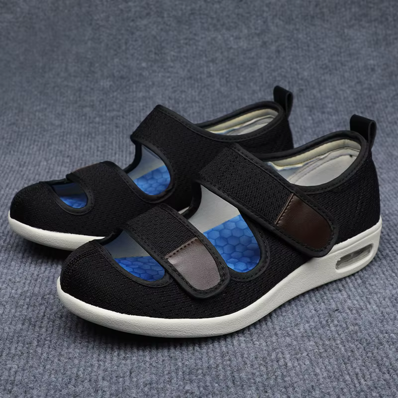 Perforated Design Sandals with Adjustable Strap