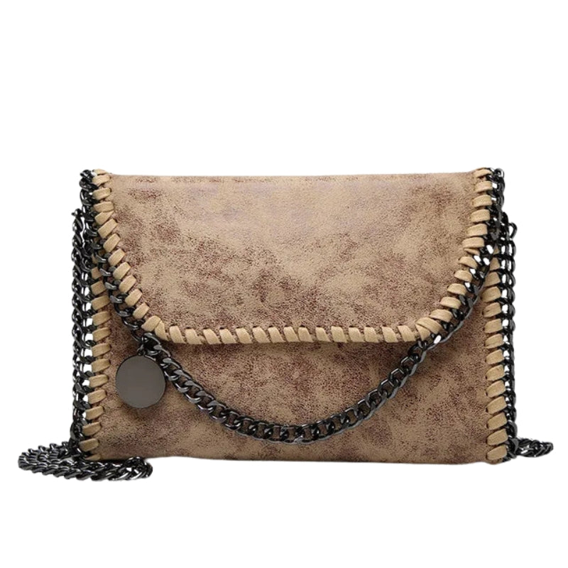 Amelia – Clutch Crossbodytas met Kettingdetail en Ritssluiting Velani