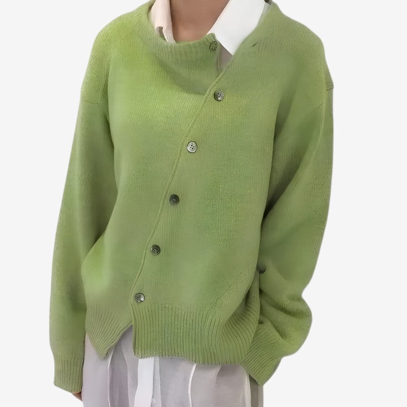Chic Women's Oversized Button-Up Cardigan