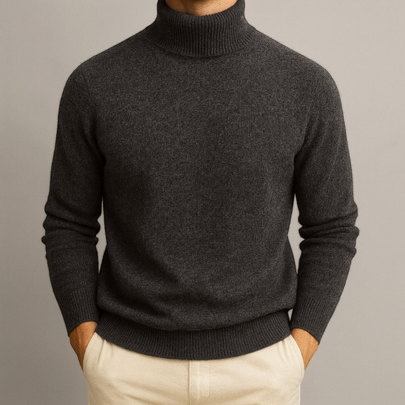 Men’s Round Neck Long Sleeve Knit Sweater
