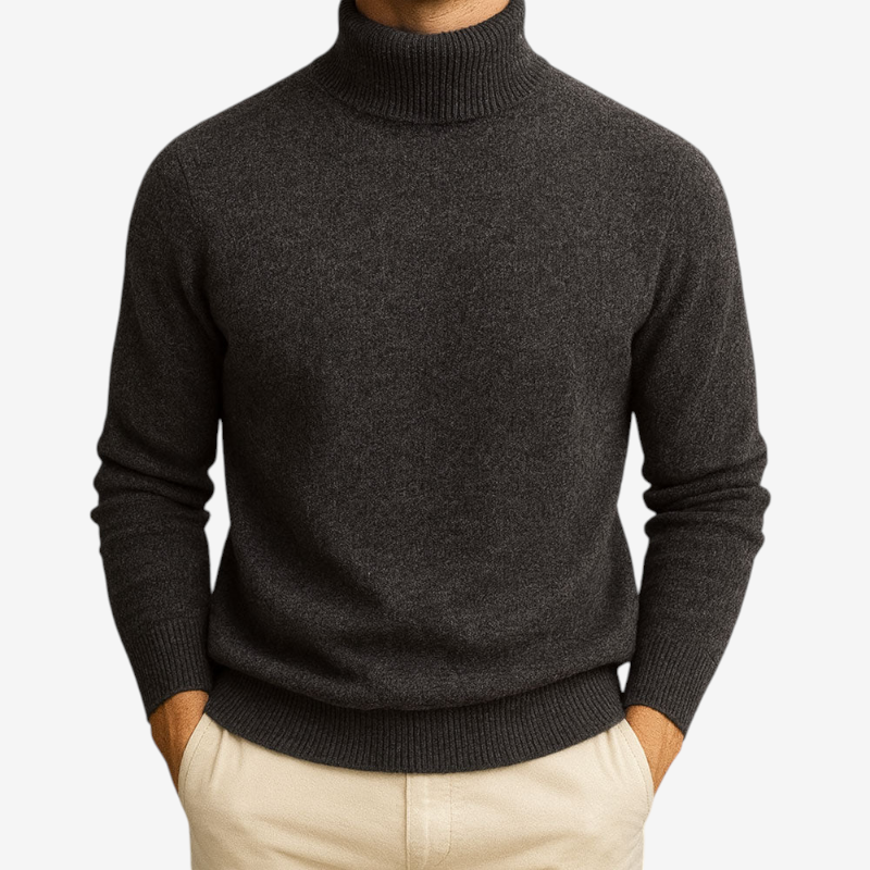Men’s Round Neck Long Sleeve Knit Sweater
