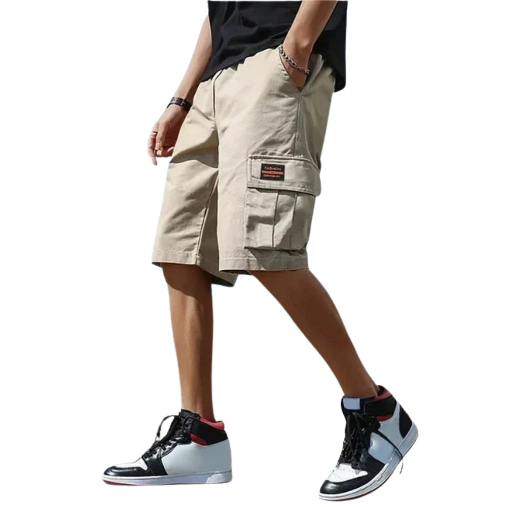 Jesse – Cargo Shorts met Elastische Tailleband en Meerdere Zakken Velani
