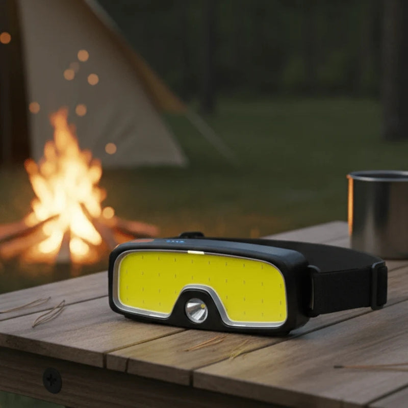 BrightTrail – USB Rechargeable LED Headlamp for Outdoor Activities