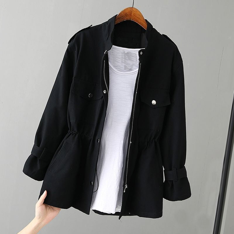 Women’s Zip Front Jacket Long Sleeve with Side Pockets