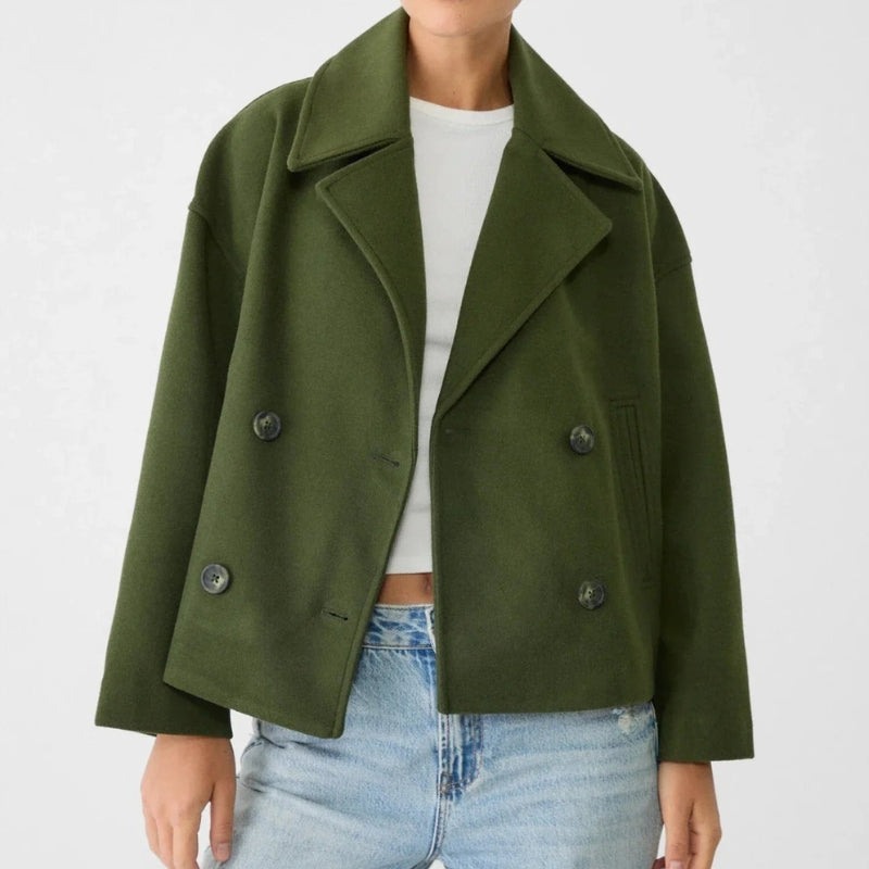 Women’s Cropped Double-Breasted Jacket