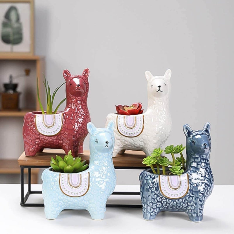 AlpacaBloom – Alpaca Shaped Flower Pot for Playful Decoration