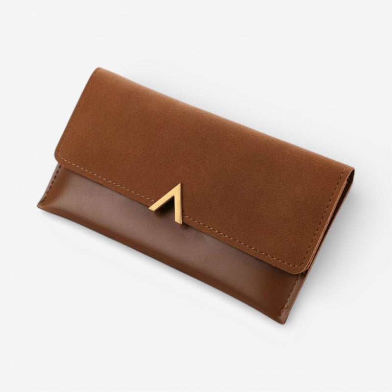 Hasp Handbag with Back Zipper