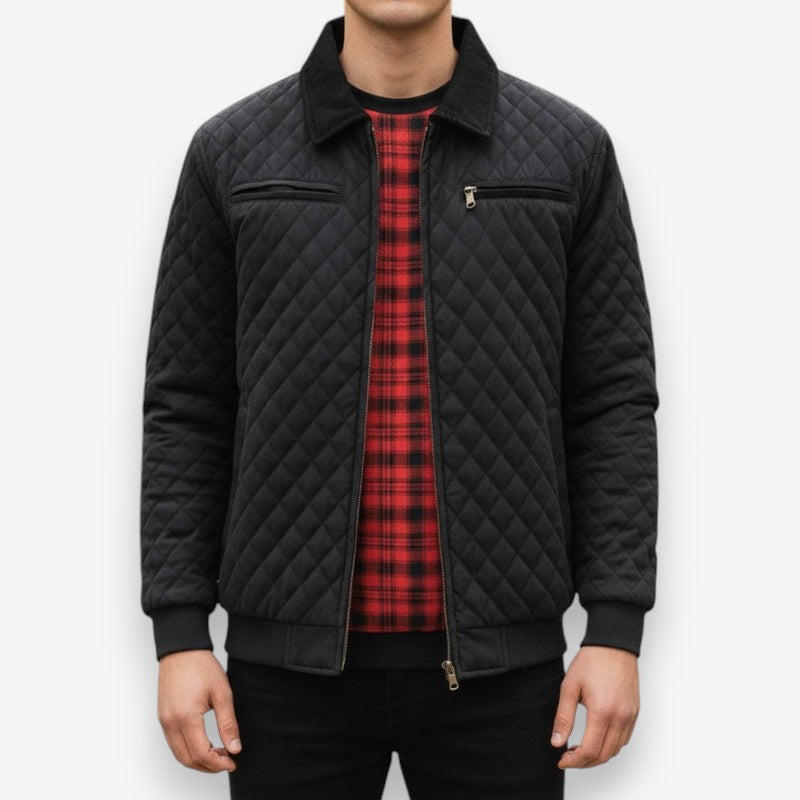 Nathan – Long Sleeve Jacket with Zipper Closure