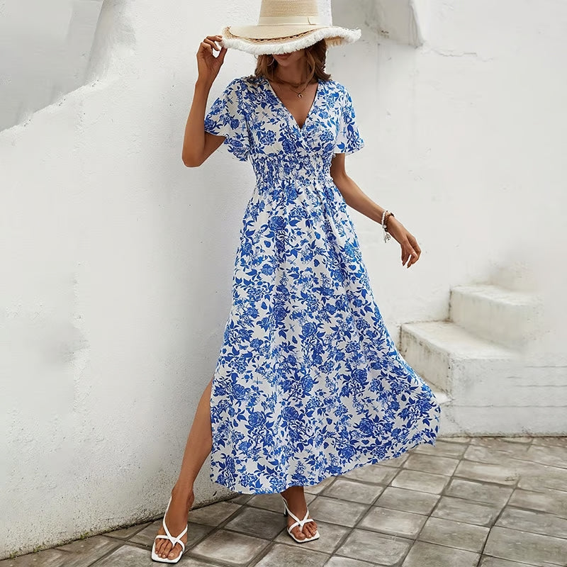 Women’s Maxi Dress V Neck