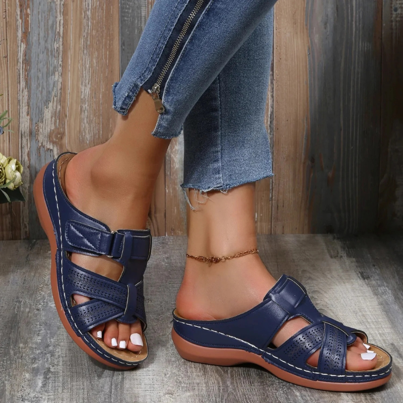Women’s Wedge Sandals with Velcro Strap