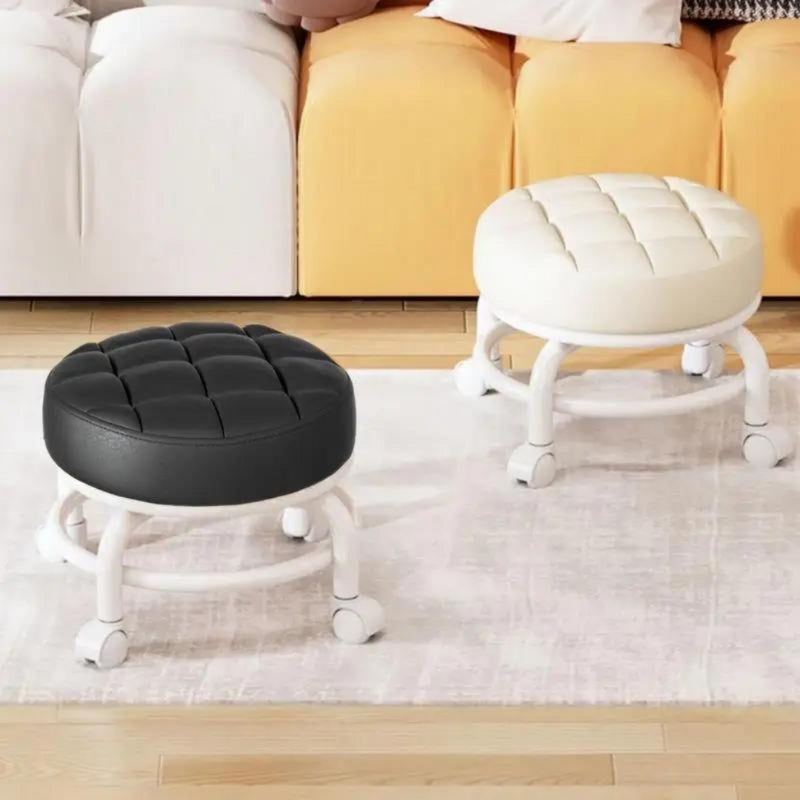 MoveEase – Portable Round Stool with Wheels