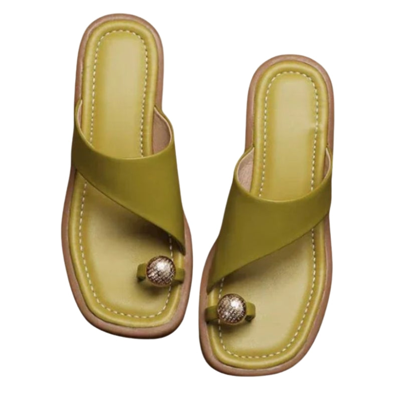 Valerie – Sandalen met Open Teen en Dikke Hak Velani