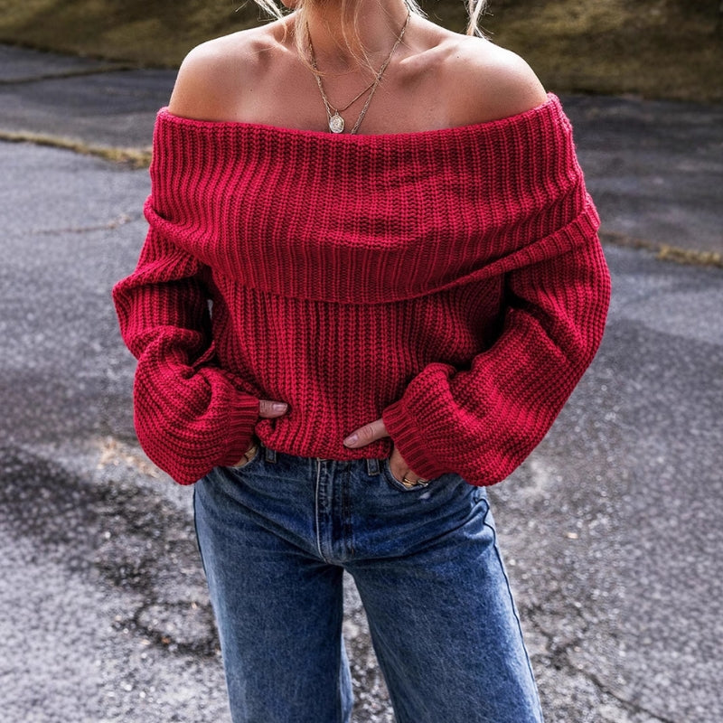 Rose – Long Sleeve Sweater With Knotted Design