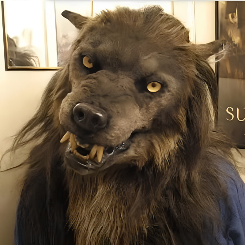 Premium Werewolf Full-Face Mask for Adults