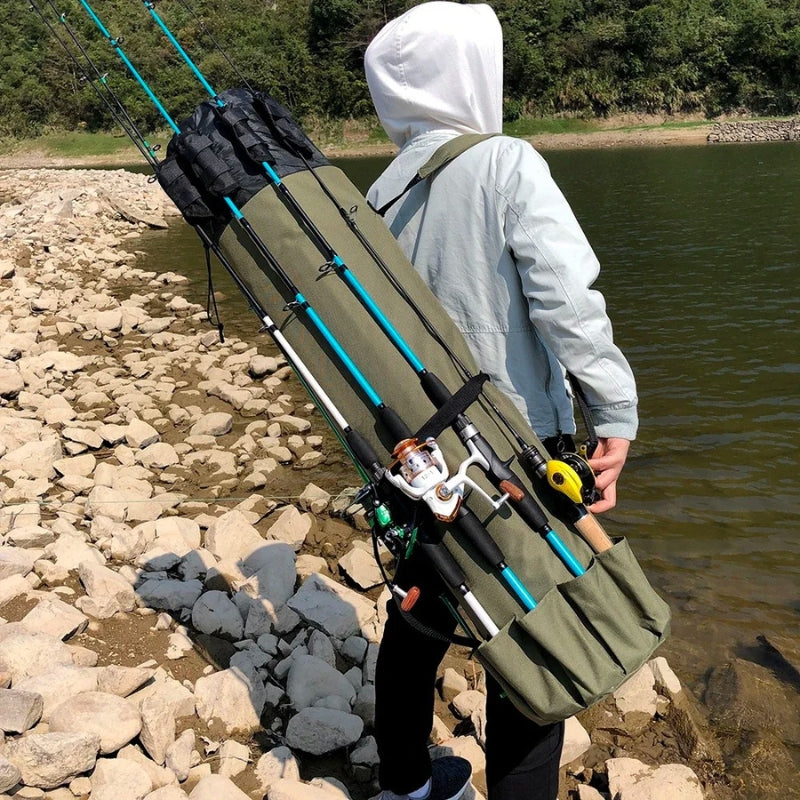 FishMate – Multi-Pocket Fishing Bag with Adjustable Straps