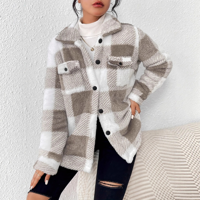 Adrian – Jas met Lange Mouwen Knoopsluiting en Zakkenontwerp Velani