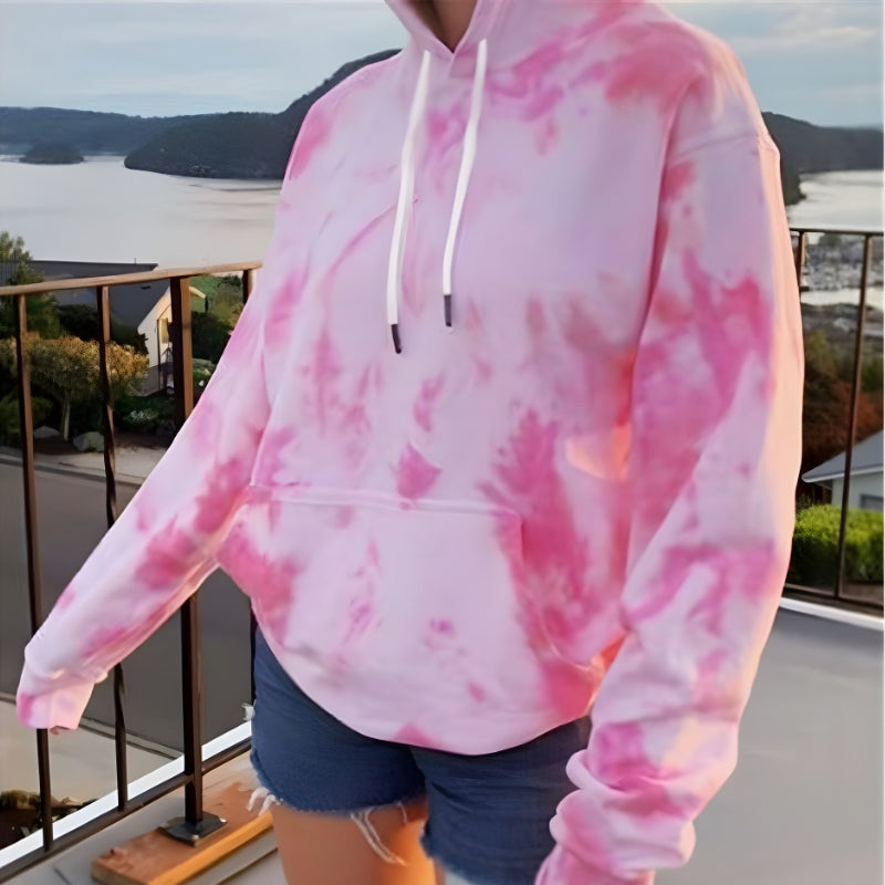 Emma – Long Sleeve Hoodie with Pocket Design