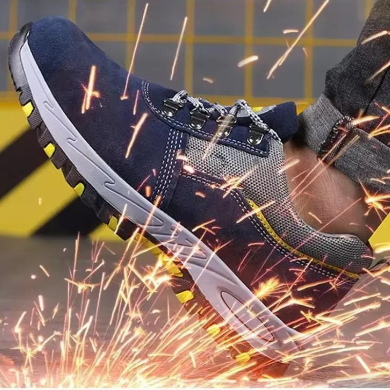 Ryan – Round Toe Sneakers With Adjustable Laces And Anti Slip Grip