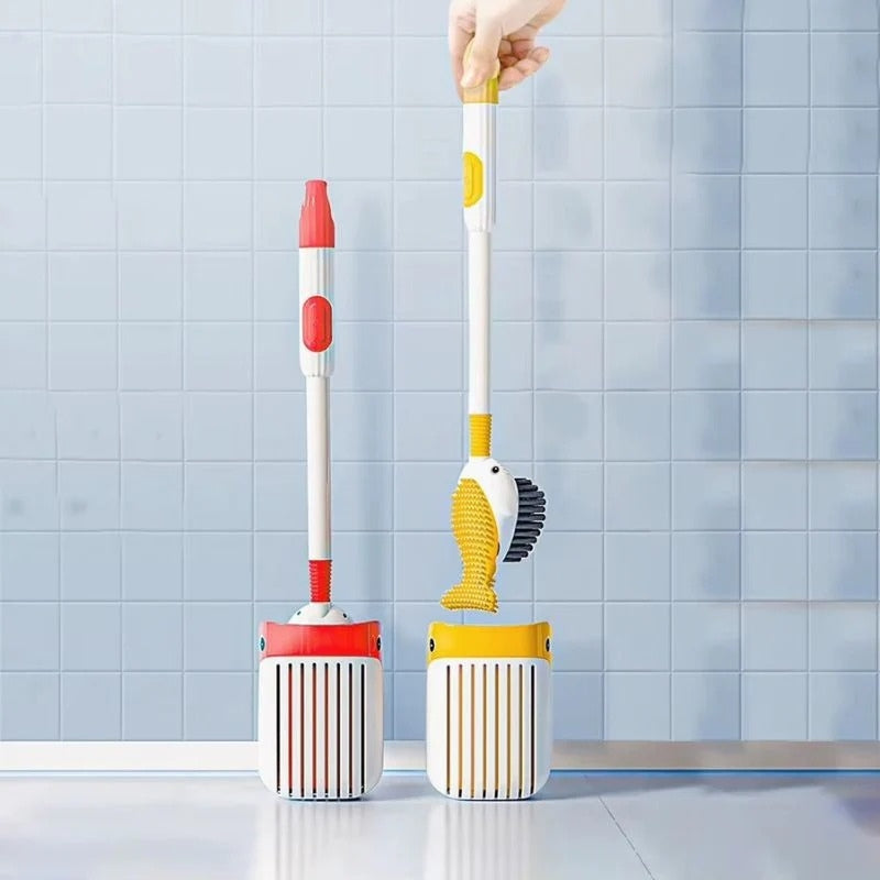 AquaHold – Wall-Mounted Fish Brush Holder for Organized Storage