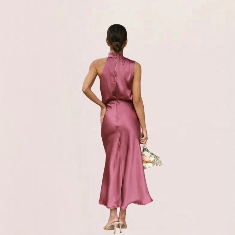Women’s Halter Neck Midi Dress