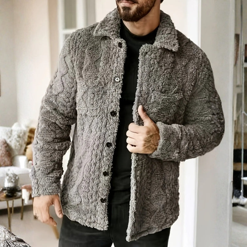 Oliver – Long Sleeve Jacket with Down Collar Design