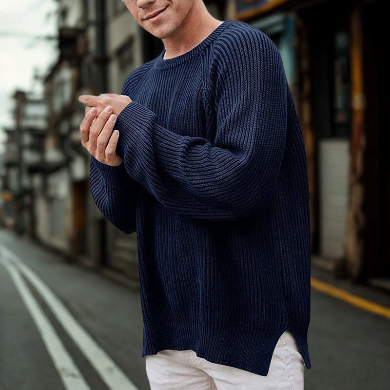 Noah – Long Sleeve Sweater with Round Neck