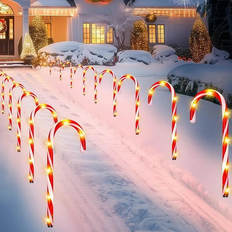 CandyGlow – LED Decoratieve Graslamp met Suikerstok Ontwerp Velani
