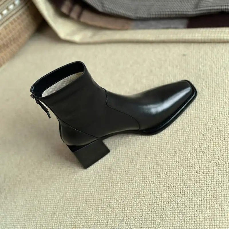 Ruby – High Heel Boots with Zipper Closure