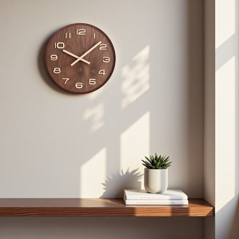 TimeView – Ronde Wandklok met Duidelijk Cijferontwerp Velani