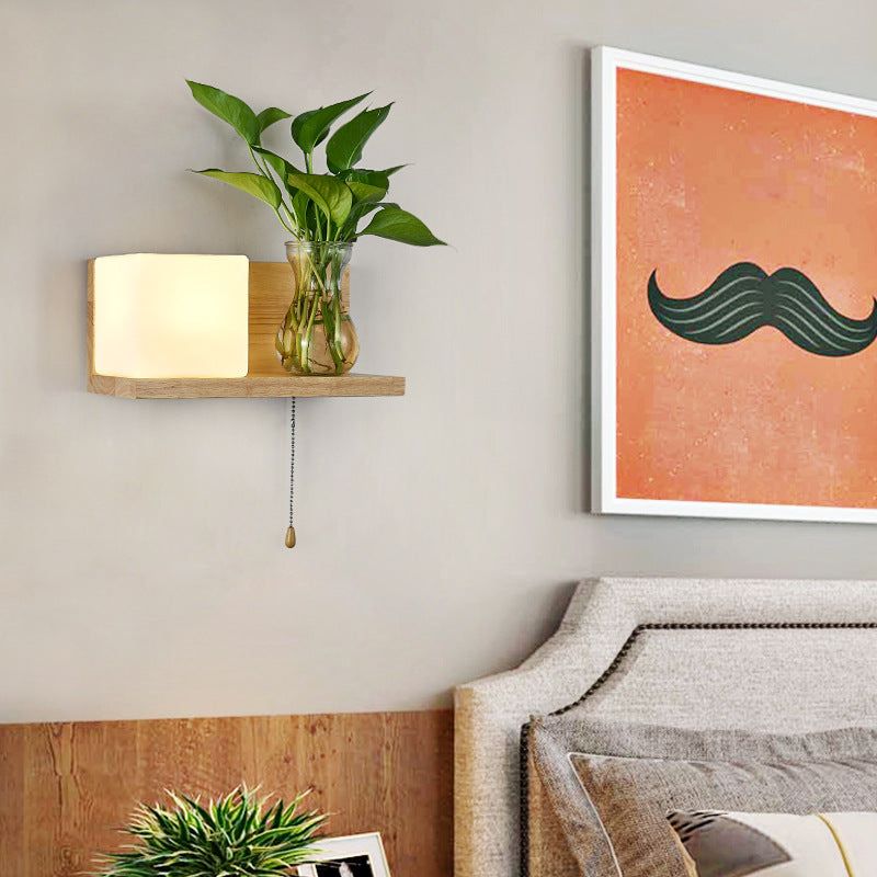 LumenGlow – LED Wall Lamp with Flower Pot Design