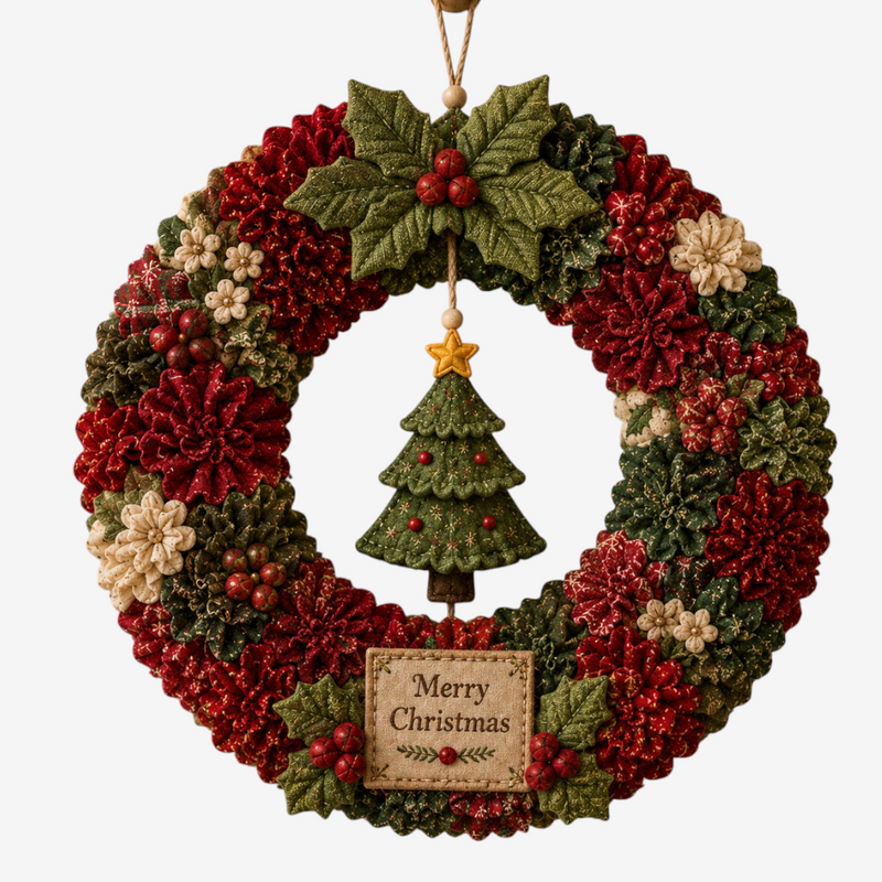 Wreathmas - 3D Christmas Wreath DIY Kit in Fabric
