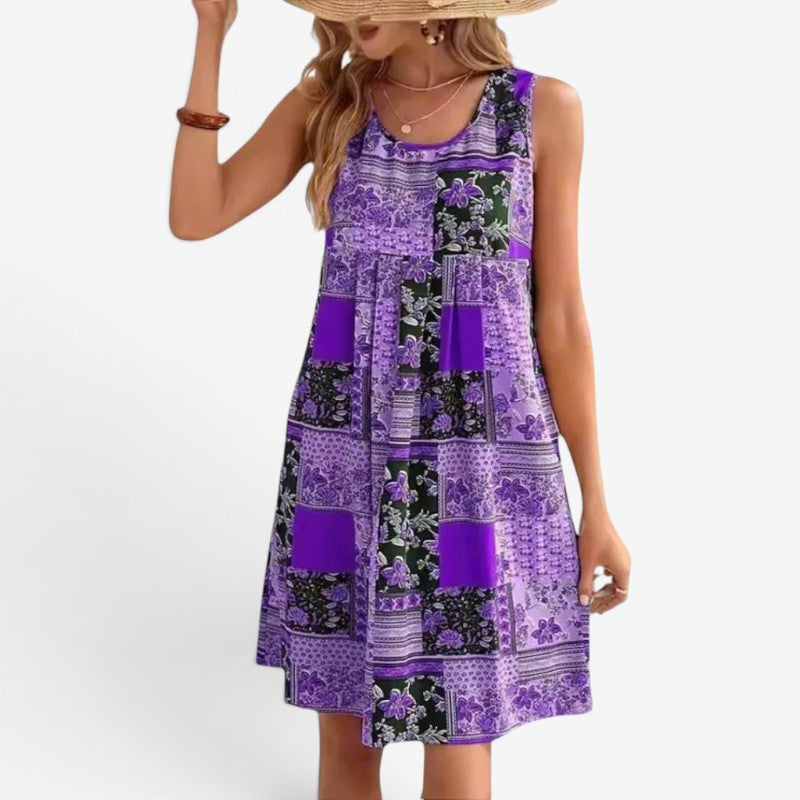 Women’s Mini Dress Sleeveless Wide Straps