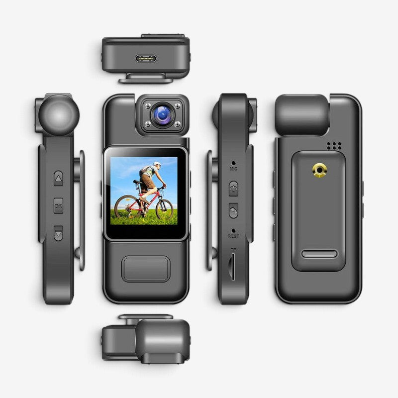 OptiTrack - 4K Mini Body Camera with 180° Rotating Lens