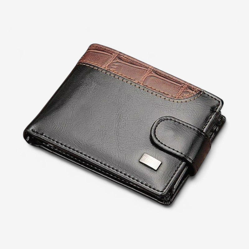 Bram – Portemonnee met Druksluiting en Meerdere Vakjes Velani